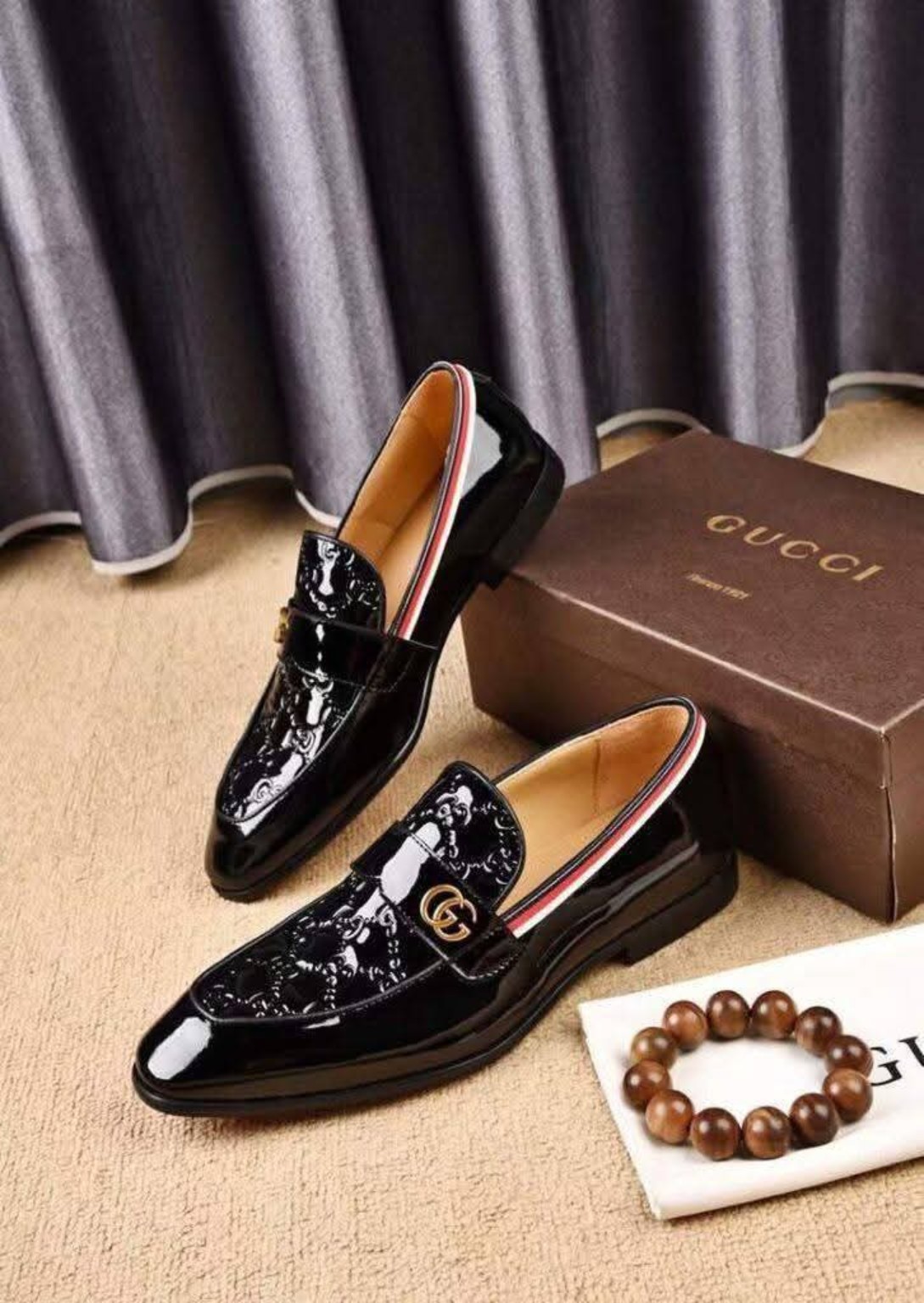 Patent Monogram Loafers