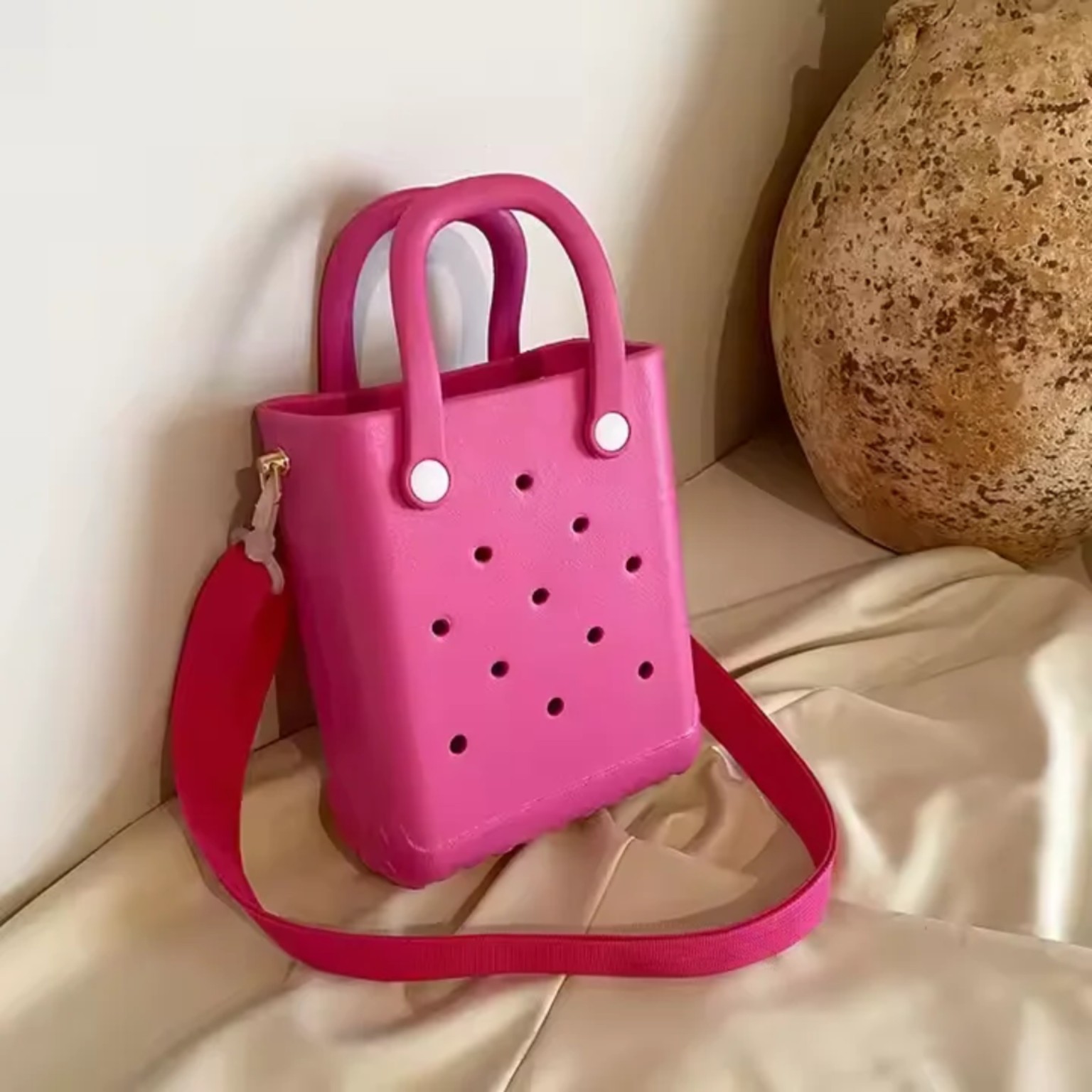 Pink Mini Crossbody Tote