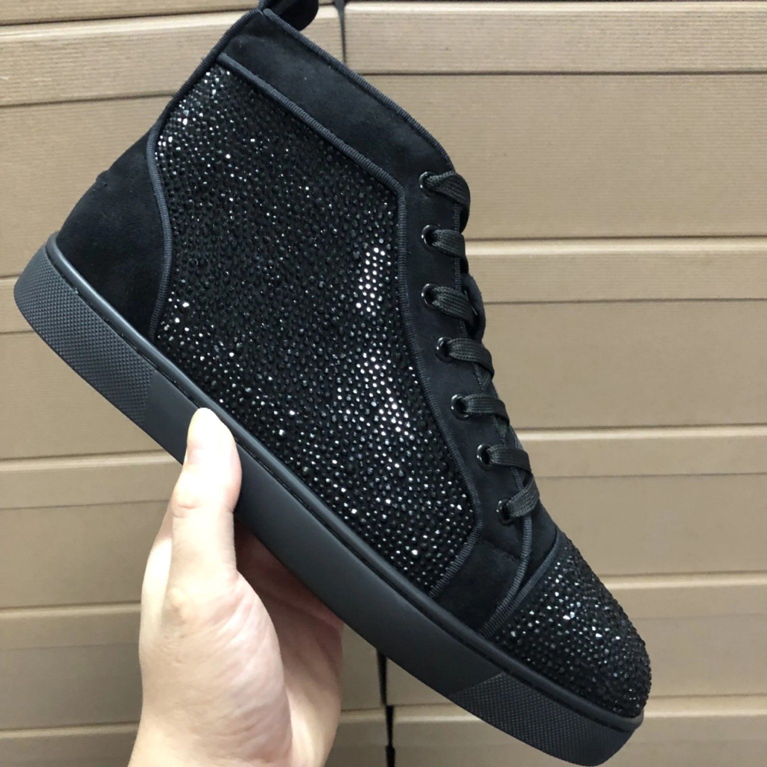 Crystal High-Top Sneakers