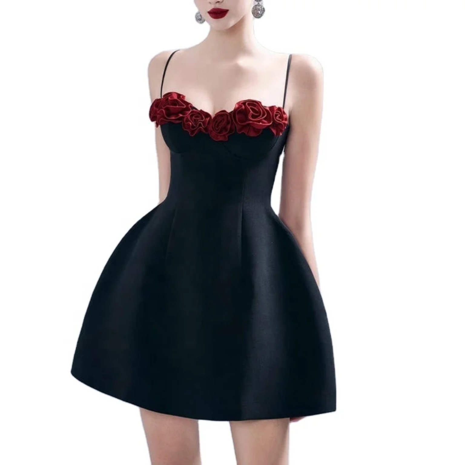 Black Rose Cocktail Mini Dress