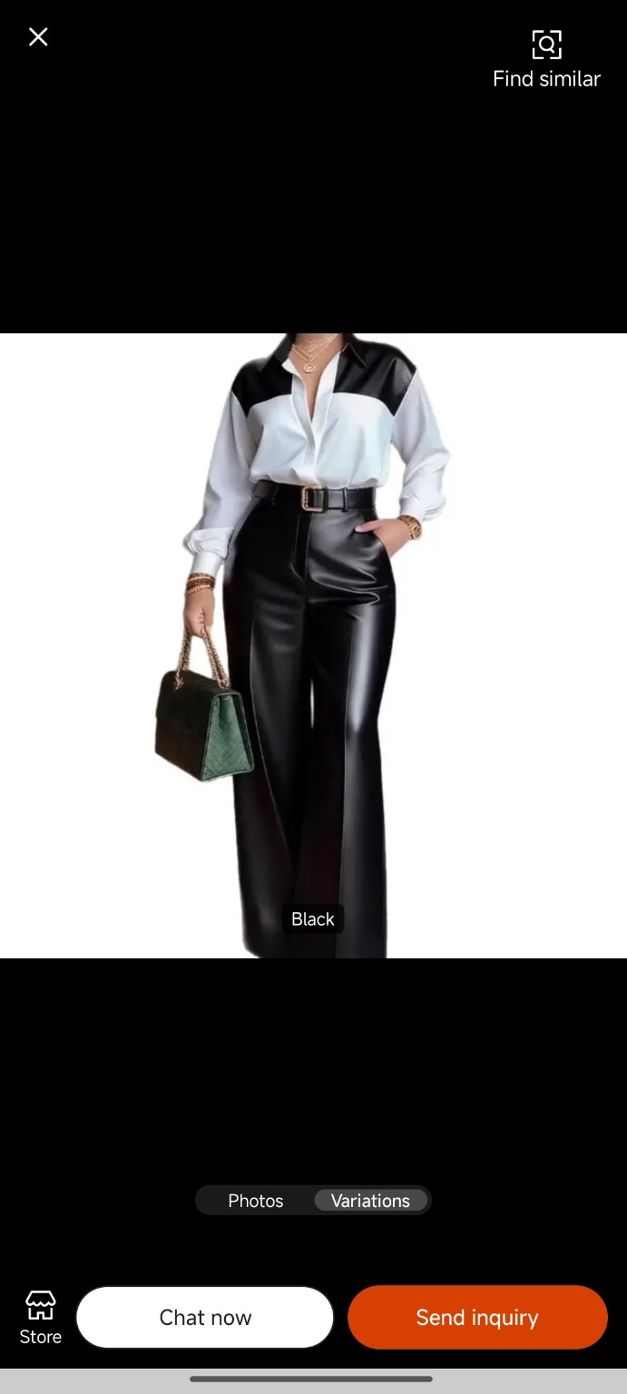 Noir Luxe Two-Piece Set