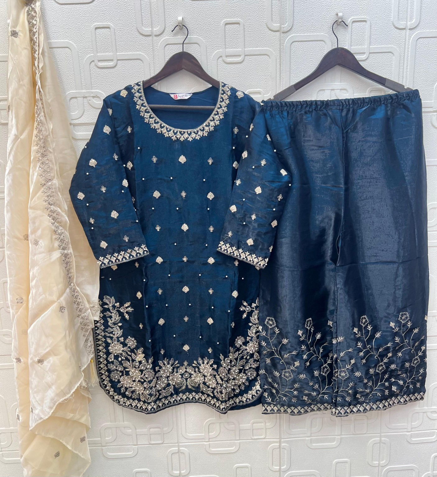 Embroidered Formal Dress